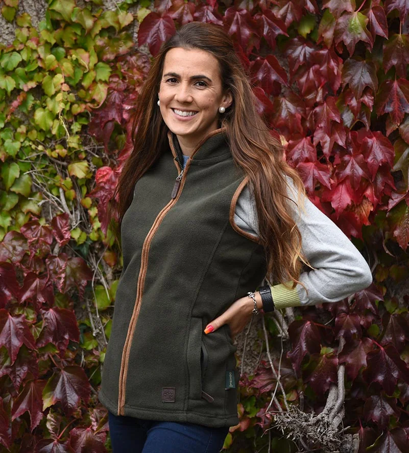 green ladies gilet