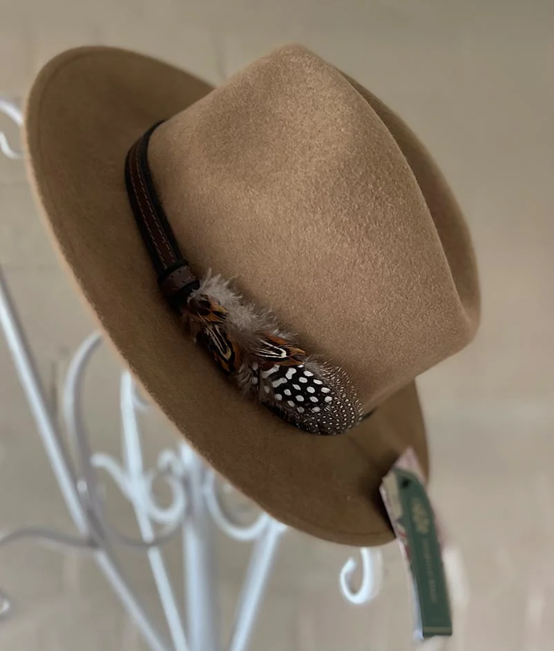 Classic Fedora in camel